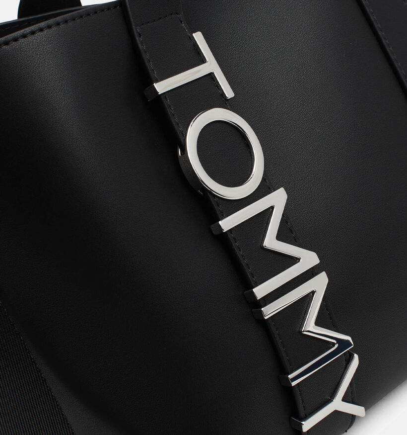 Tommy Hilfiger TJW City Bold Mini Tote Sac à main Noir pour femmes (346673)