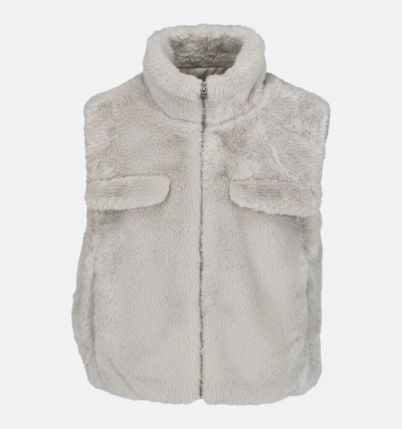 Mexx Faux Fur Bodywarmer en Beige pour femmes (375525)