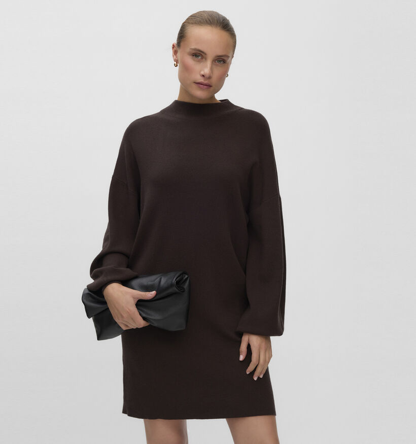 Vero Moda Nancy Donkerbruine Korte Kleedje voor dames (377581)