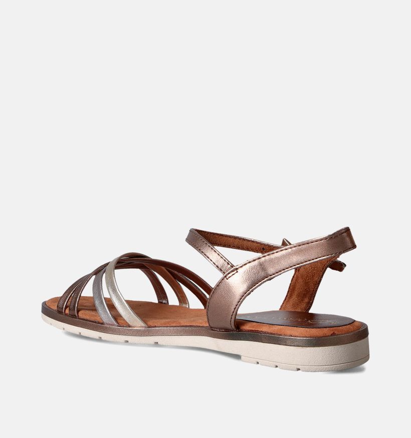 Marco Tozzi Sandales plates en Marron pour femmes (354246)