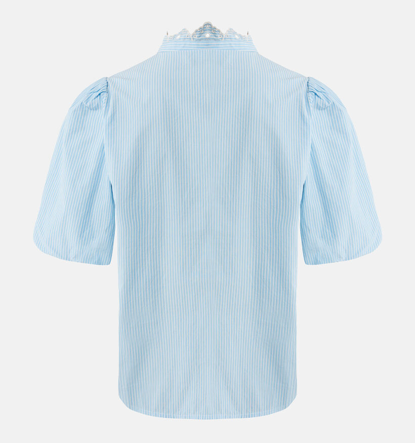 Mexx Blouse avec manches bouffantes en Bleu pour femmes (353229)