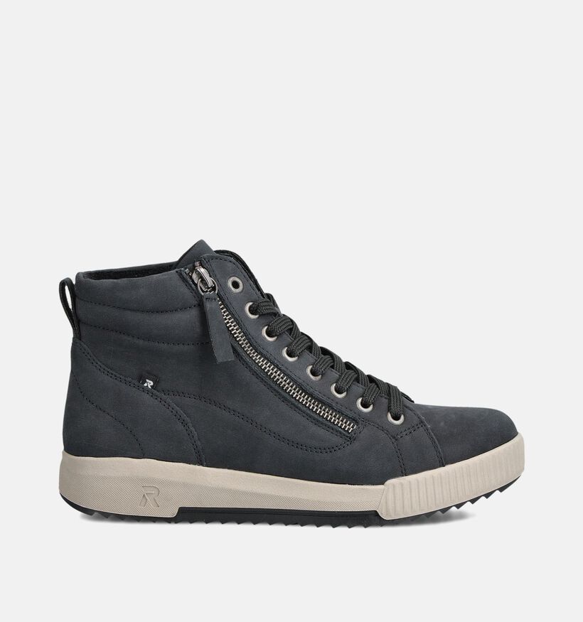 Rieker Sport Baskets montantes en Bleu fonc&eacute; pour femmes (379873) - pour semelles orthop&eacute;diques