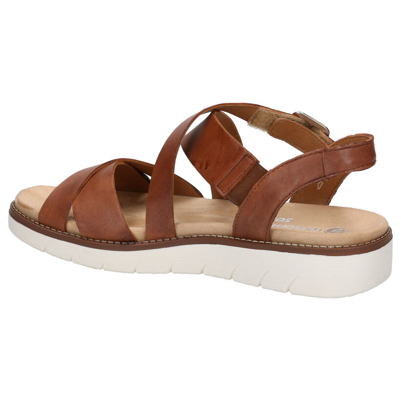 Remonte Cognac Sandalen in leer (271914)