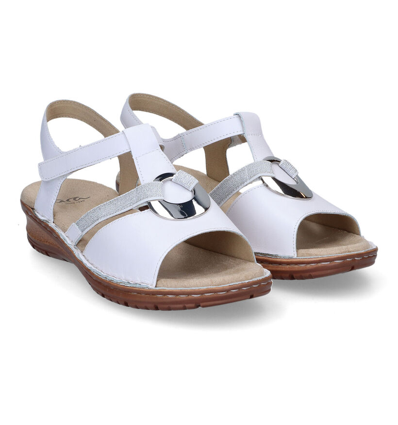 Ara Hawaii Sandales en Blanc en cuir (307676)