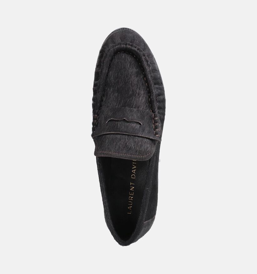 Laurent David Donkerbruine Mocassins voor dames (382306)