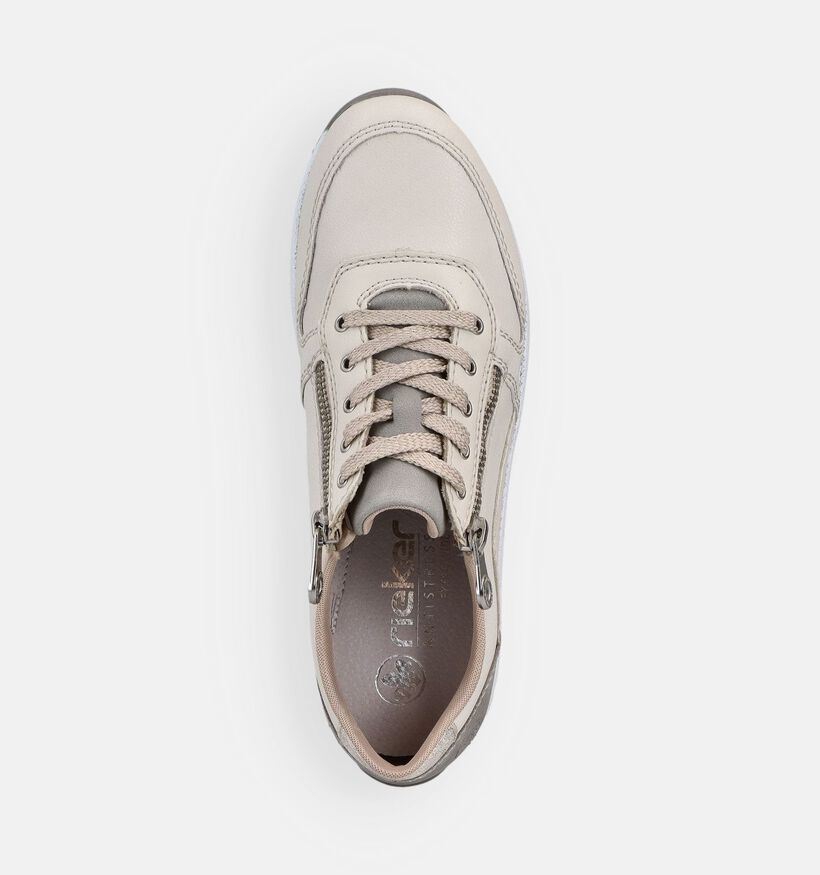 Rieker Witte Geklede Sneakers voor dames (367717) - geschikt voor steunzolen