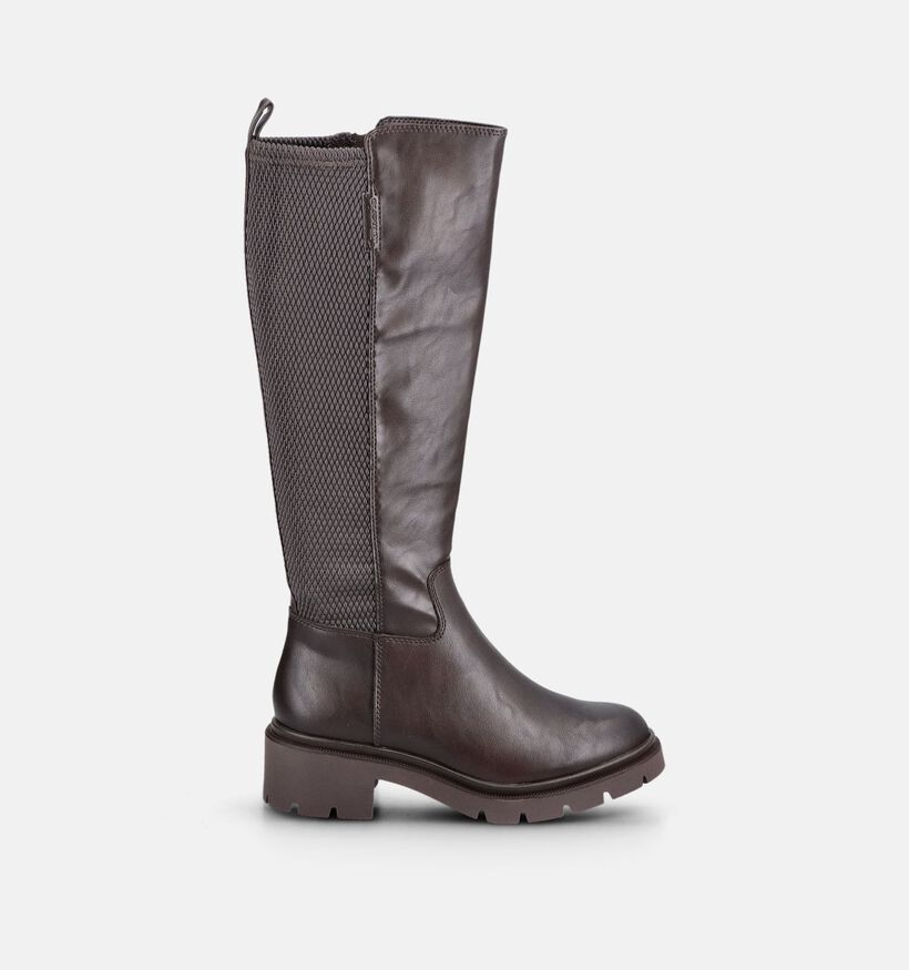 Tamaris Donkerbruine Lange Laarzen voor dames (378958)