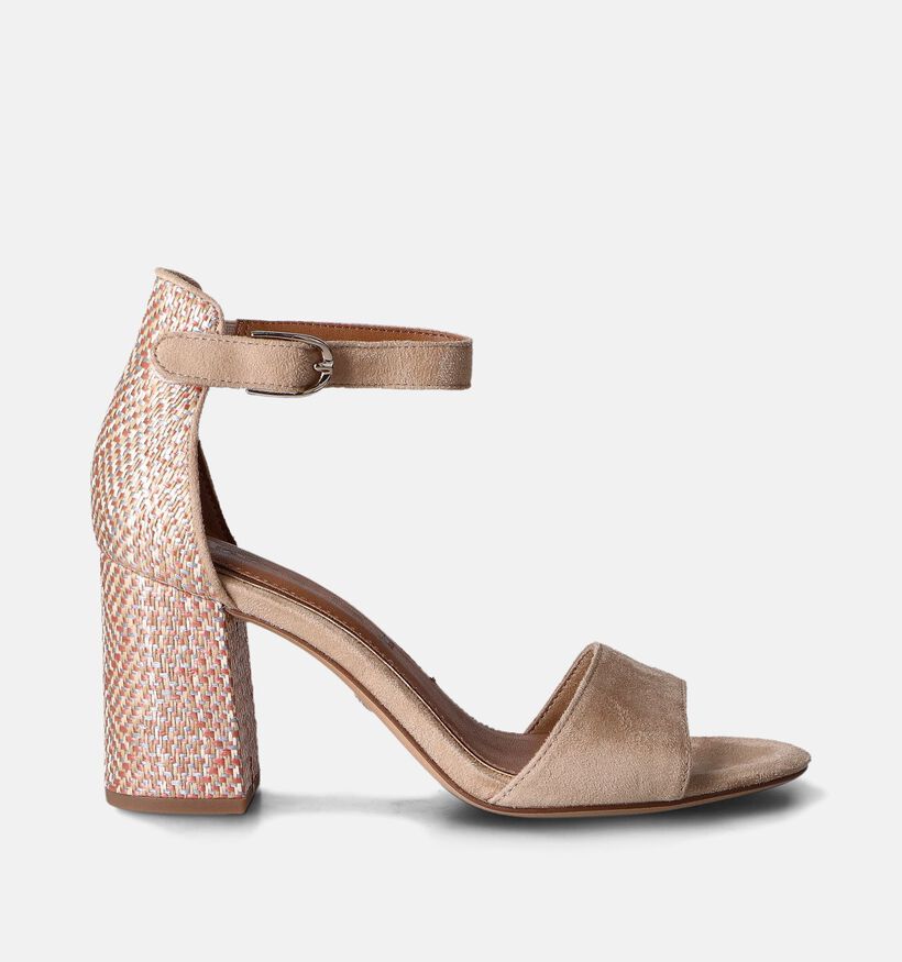 Tamaris Beige Sandalen met gesloten hiel voor dames (354399)