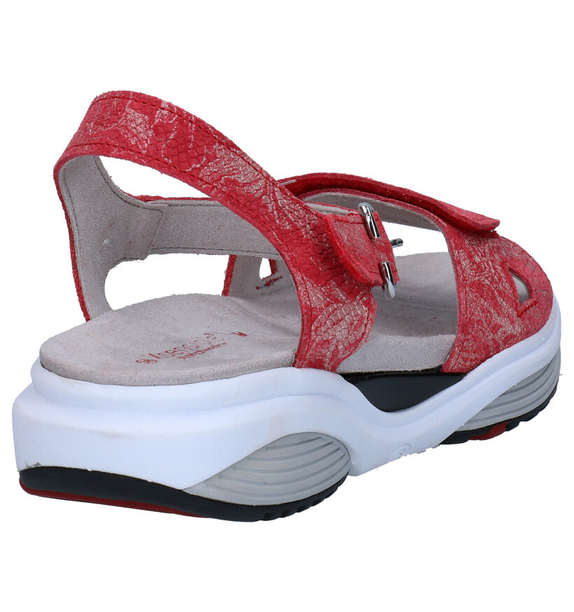 Rode Sandalen Xsensible Syros in leer (246718)