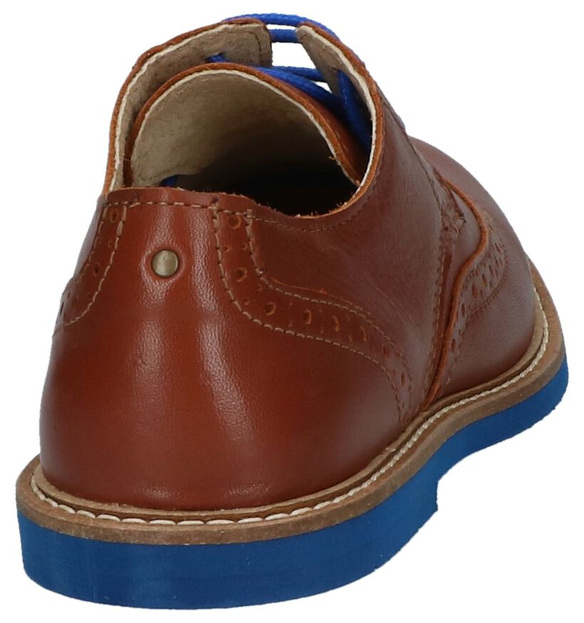 Geklede Veterschoenen Cognac Hampton Bays in leer (218302)