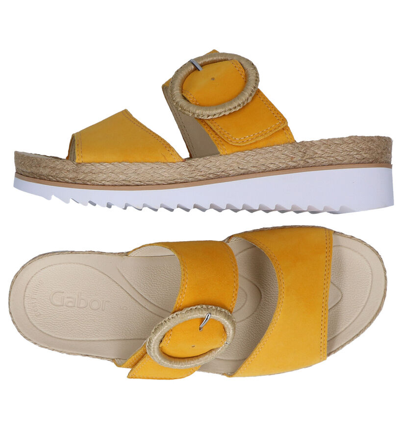 Gabor Best Fitting Blauwe Muiltjes in daim (288061)