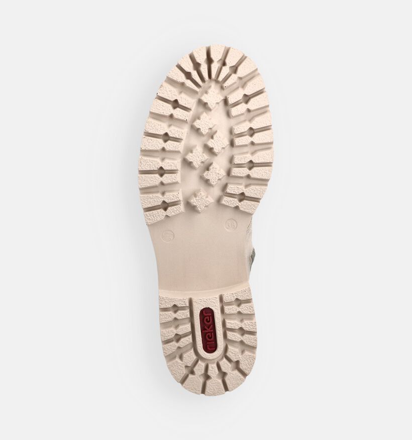 Rieker Boots &agrave; lacets en &Eacute;cru pour femmes (347439)