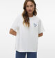 Vero Moda Vera Caty T-shirt Paris en Blanc pour femmes (367197)