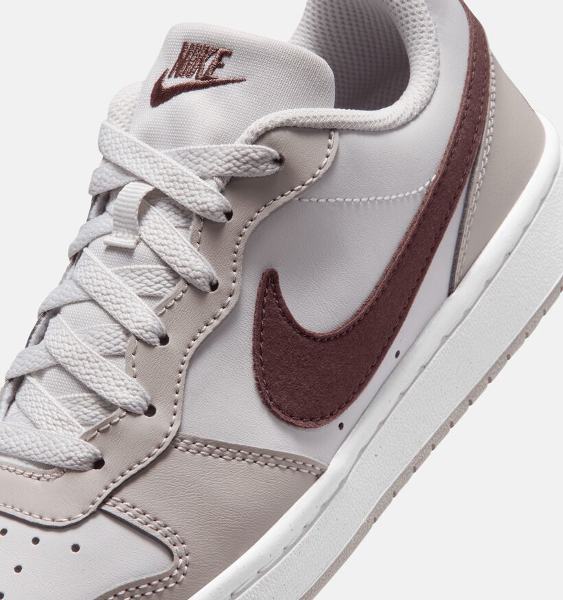Nike Court Borough Low Gs Taupe Sneaker voor meisjes (367271) - geschikt voor steunzolen