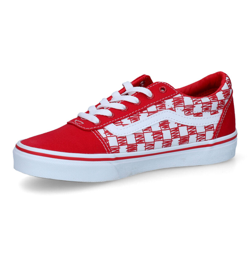 Vans Ward Baskets en Rouge en textile (312309)