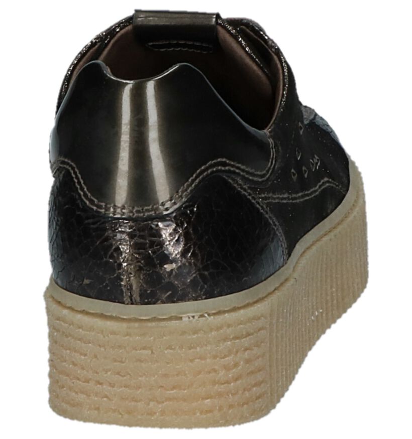 Bronzen Creeper Sneakers NeroGiardini in lakleer (226549)