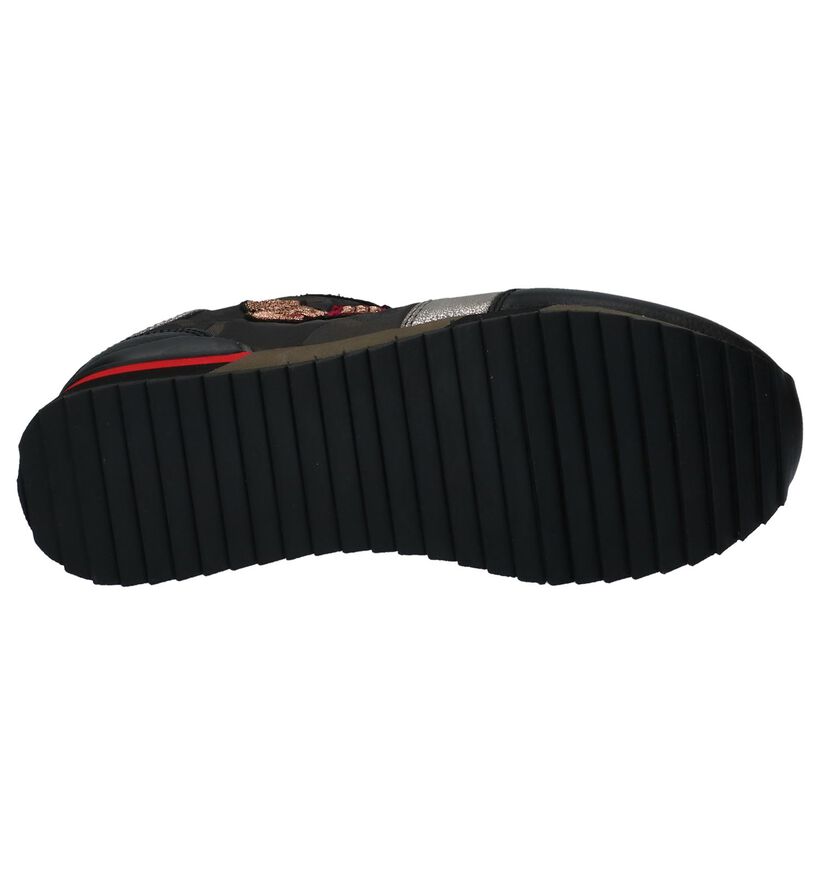 Replay Fuzzye Camouflage Sneakers met Verborgen Sleehak in kunstleer (231606)