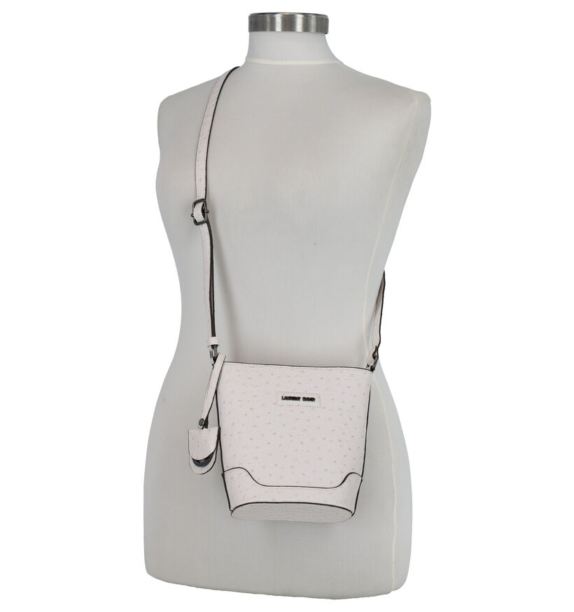 Laurent David Ella Witte Crossbody Tas in kunstleer (271999)