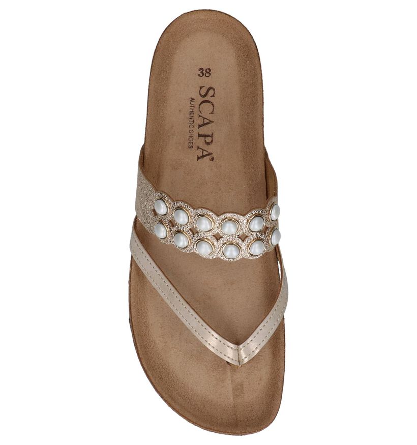 Gouden Elegante Slippers Scapa Tina, , pdp