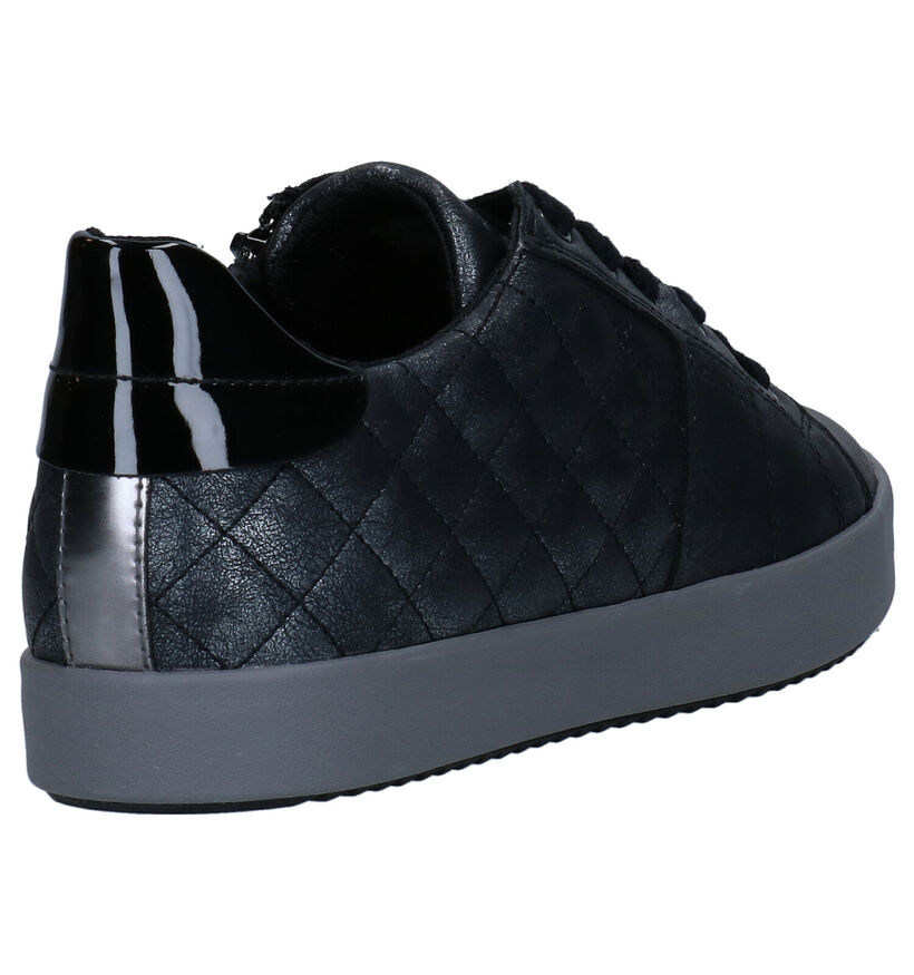 Geox Blomiee Chaussures à Lacets en Noir en simili cuir (279202)