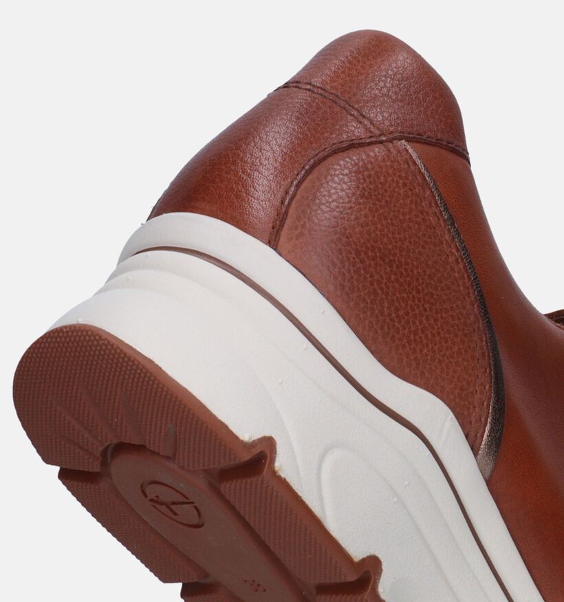 Tamaris Cognac Sneakers voor dames (344652) - geschikt voor steunzolen