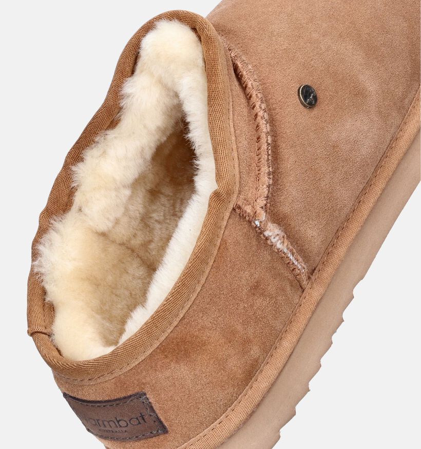 Warmbat Conner Pantoufles montantes en Cognac pour hommes (346348)