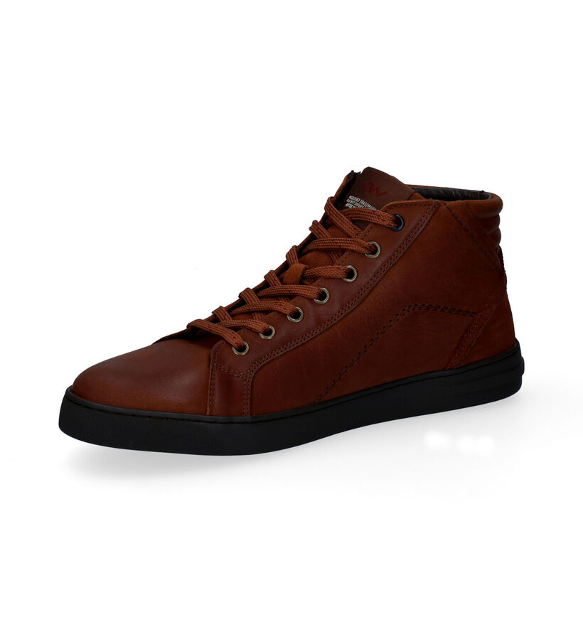 River Woods Alban Baskets en Cognac en cuir (298359)