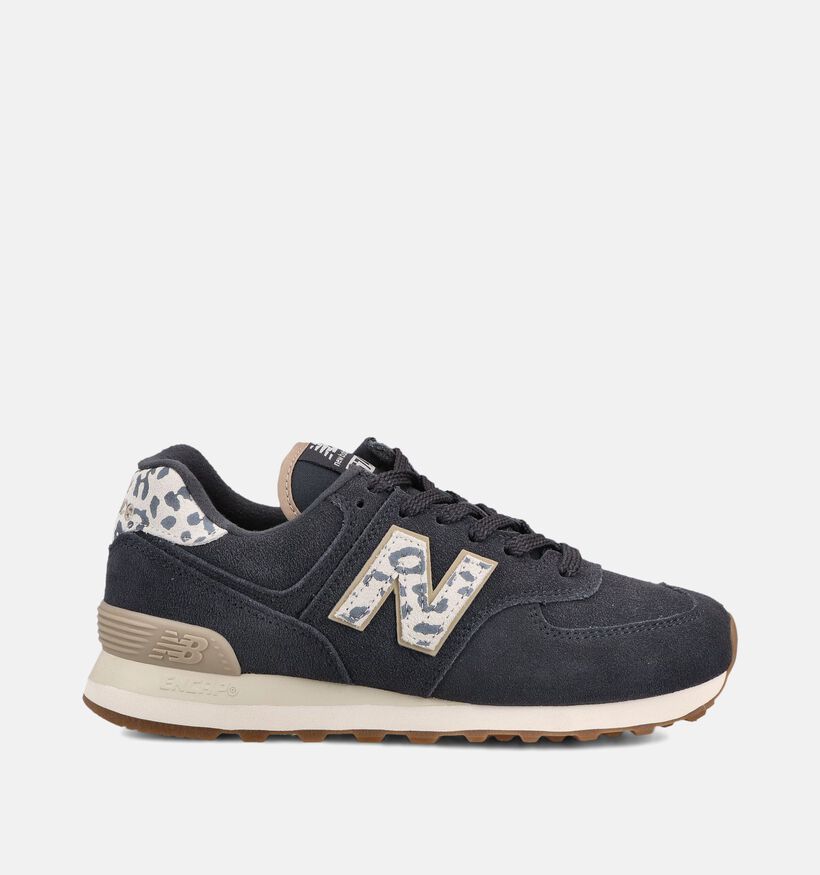 New Balance 574 Baskets sportives en Noir pour femmes (374989) - pour semelles orthop&eacute;diques