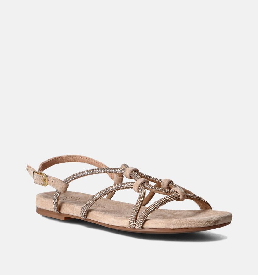 Unisa Cooper Sandales plates en Beige pour femmes (358282)