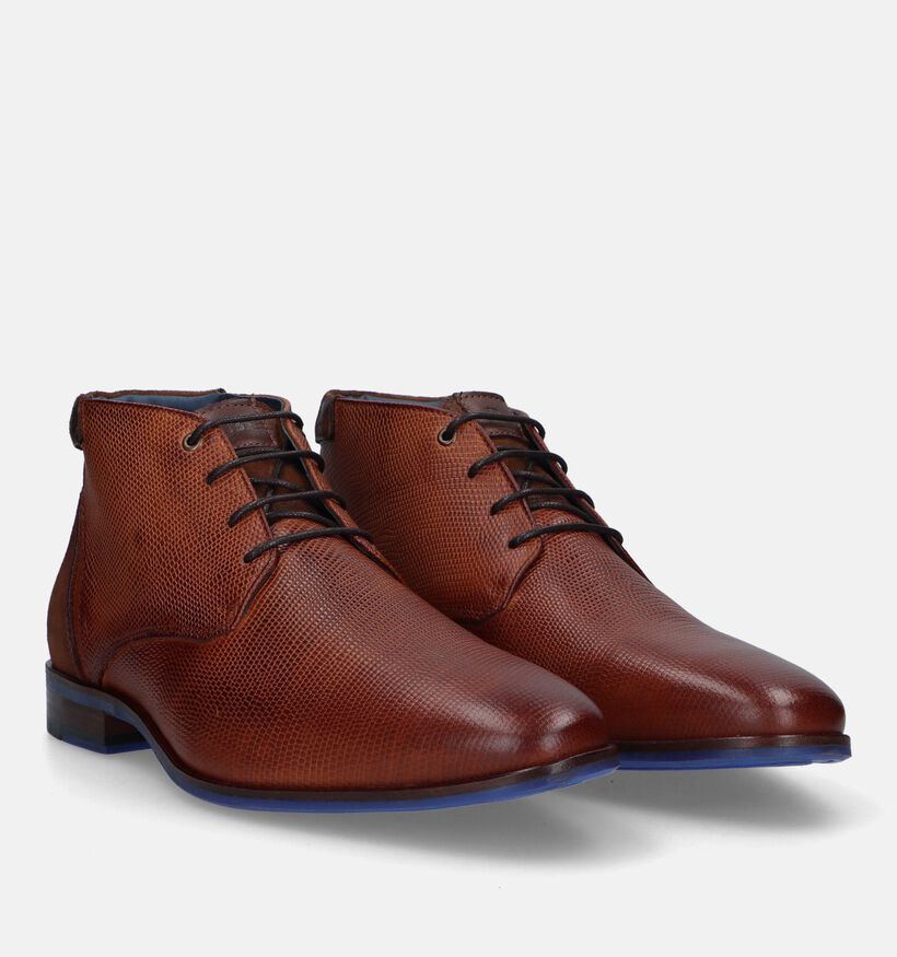 Berkelmans Sarvar Chaussures habillées en Cognac pour hommes (331388) - pour semelles orthopédiques