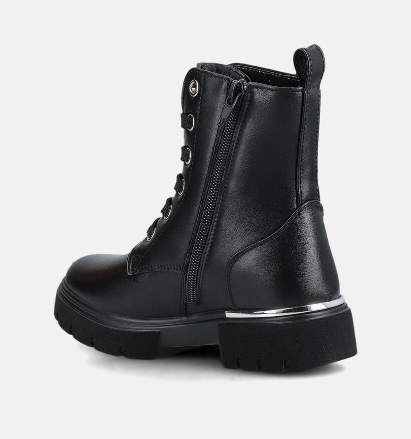Asso Boots &agrave; lacets en Noir pour filles (379038)