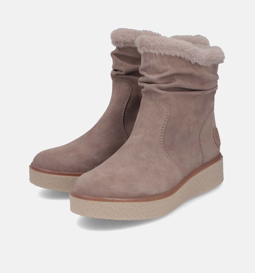 Rieker Beige Winterboots voor dames (347418) - geschikt voor steunzolen