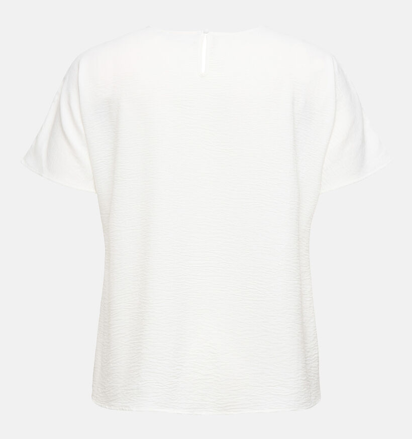 ONLY Carmakoma Carmetta Life Witte T-shirt voor dames (374866)