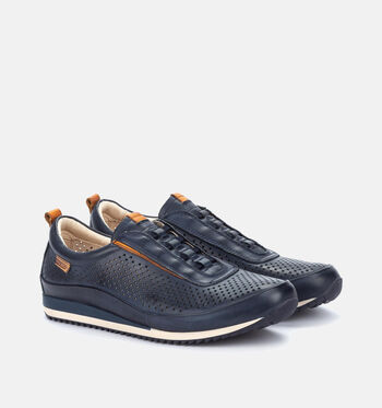 Pikolinos Lage schoenen Cognac/Blauw