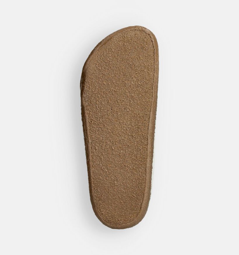 Birkenstock Zermatt Felt Pantoufles en Ecru pour femmes (360800)