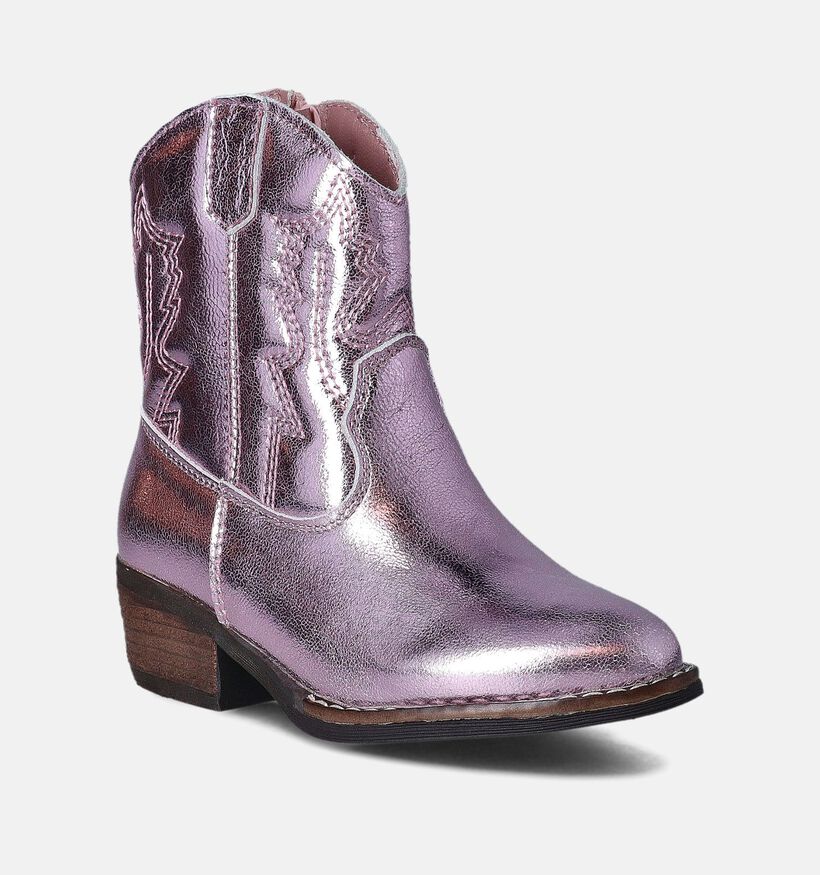 Milo & Mila Bottes courtes en Rose pour filles (355558)