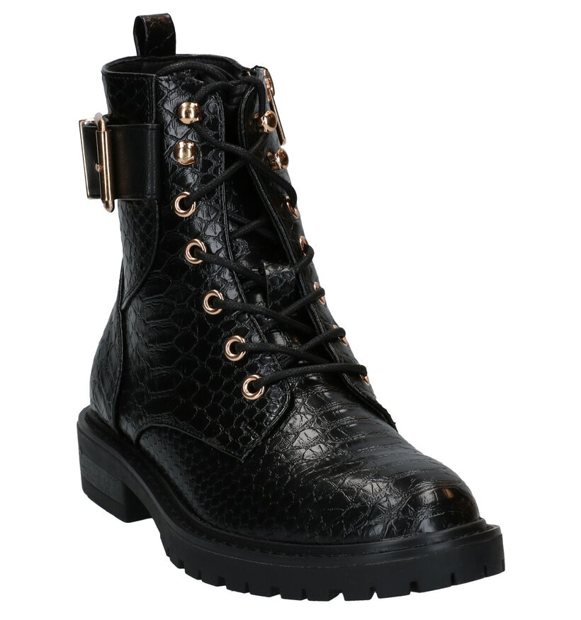 Youh! Zwarte Boots in kunstleer (277410)