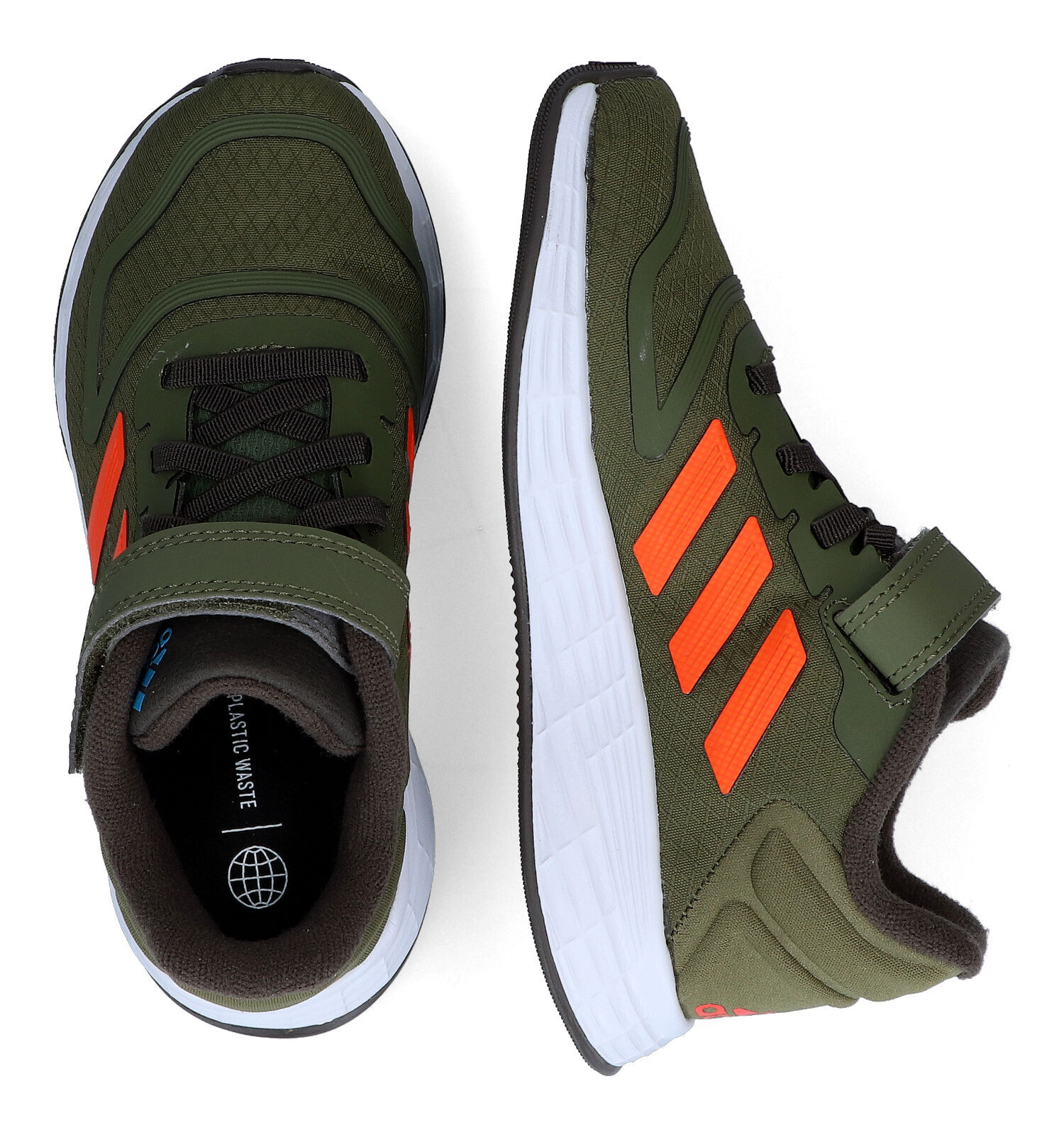 adidas Duramo 10 Kaki Sneakers Jongens Sneakers Sportschoenen