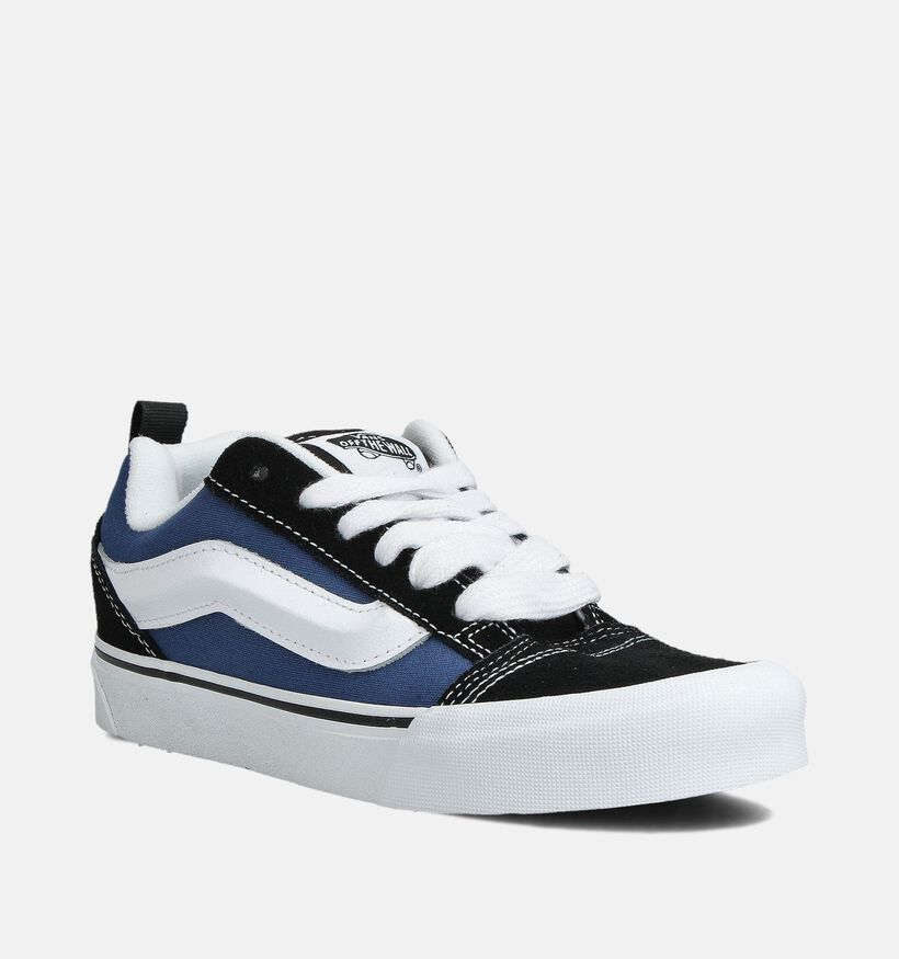Vans Knu Skool Baskets en Bleu/Noir pour filles, garçons (361169)
