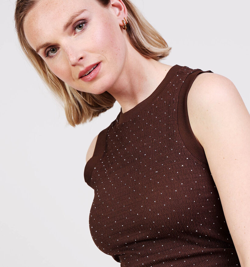 Guess Coarse D&eacute;bardeur en Marron pour femmes (370370)