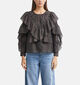 comma Donkerbruine Blouse voor dames (379424)