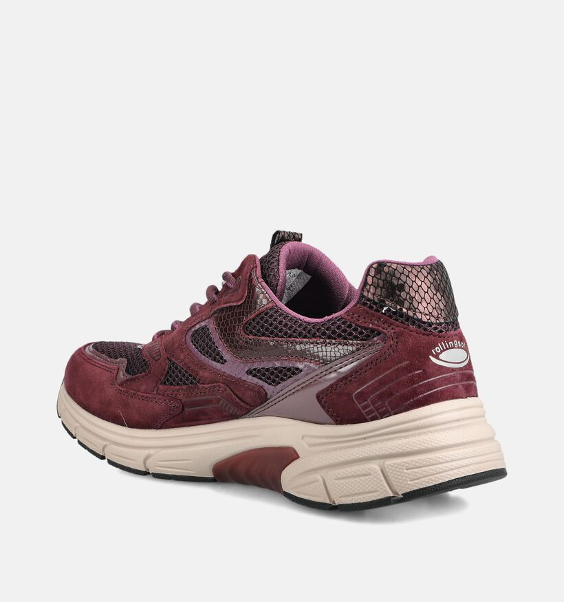 Gabor Comfort Bordeaux Sneakers voor dames (376949) - geschikt voor steunzolen