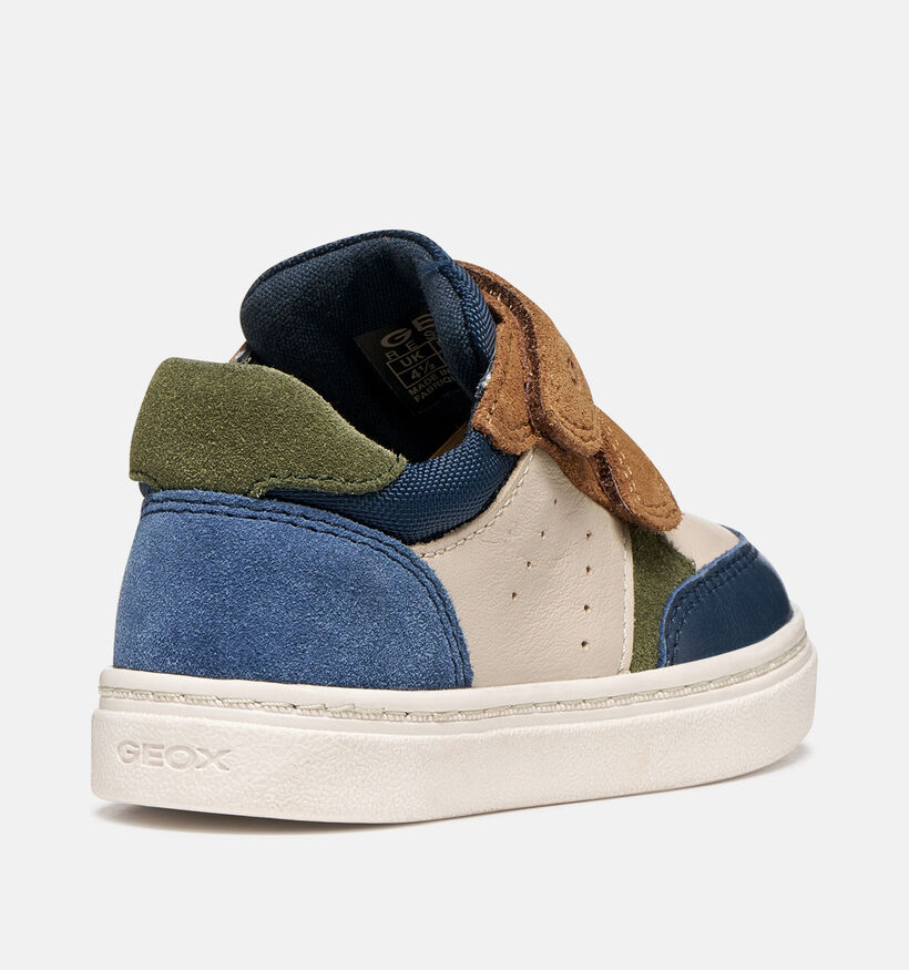 Geox Nashik Beige/Multi Babysneakers voor jongens (376222) - geschikt voor steunzolen