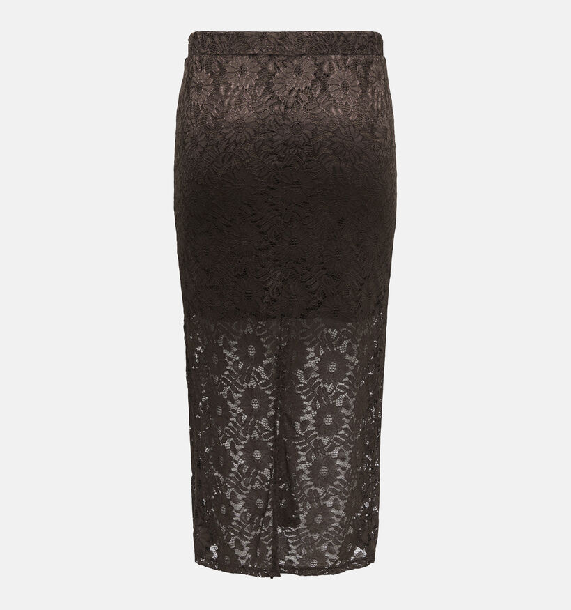 ONLY Carmakoma Carizon Jupe mi-longue en Brun fonc&eacute; pour femmes (381916)