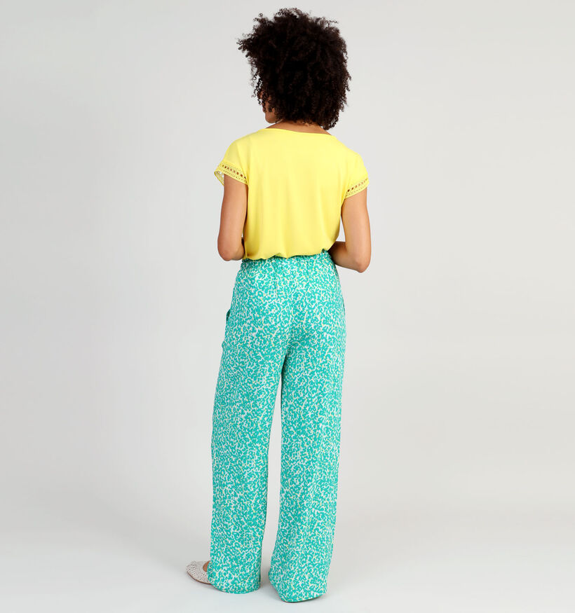 comma casual identity Pantalon large en Vert pour femmes (345063)