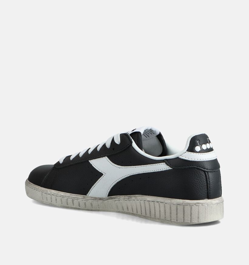 Diadora Game Low Waxed Baskets en Noir pour hommes (361372)