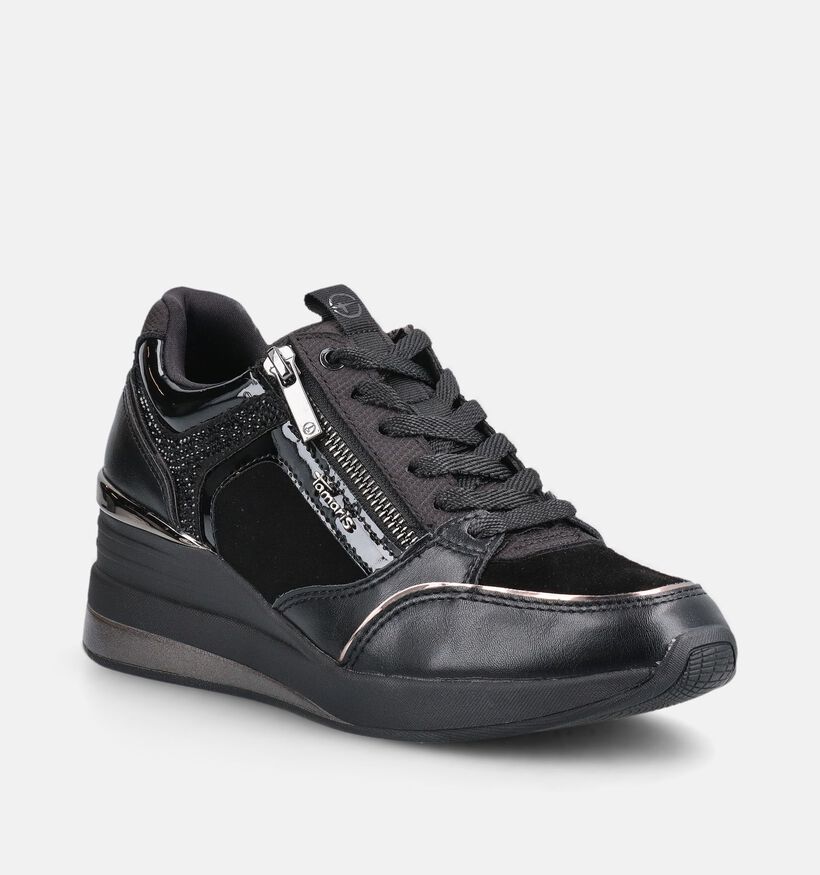 Tamaris Baskets en Noir pour femmes (376668) - pour semelles orthop&eacute;diques