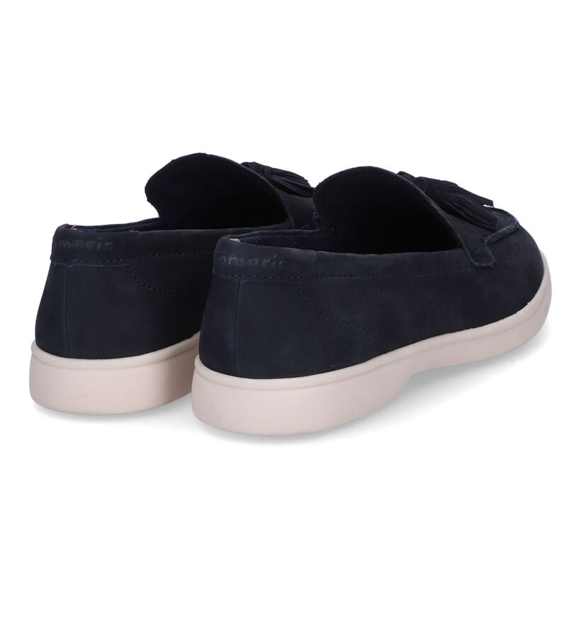 Tamaris Touch It Blauwe Loafers in daim (306368)