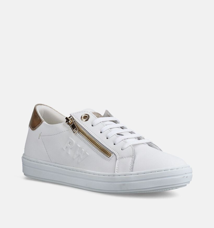 River Woods Arlette Witte Rits-Veterschoenen voor dames (373094) - geschikt voor steunzolen