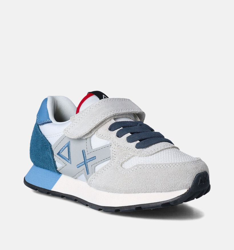 Sun68 Jaki Baskets pour b&eacute;b&eacute; en Blanc pour gar&ccedil;ons (362444) - pour semelles orthop&eacute;diques